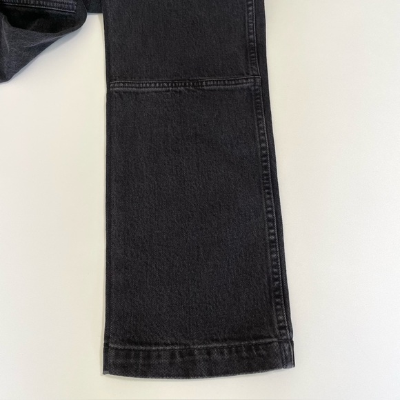 Madewell 90s Straight Utility Jean High Waist Seamed Denim Camplin Wash Black 30 - Picture 14 of 16